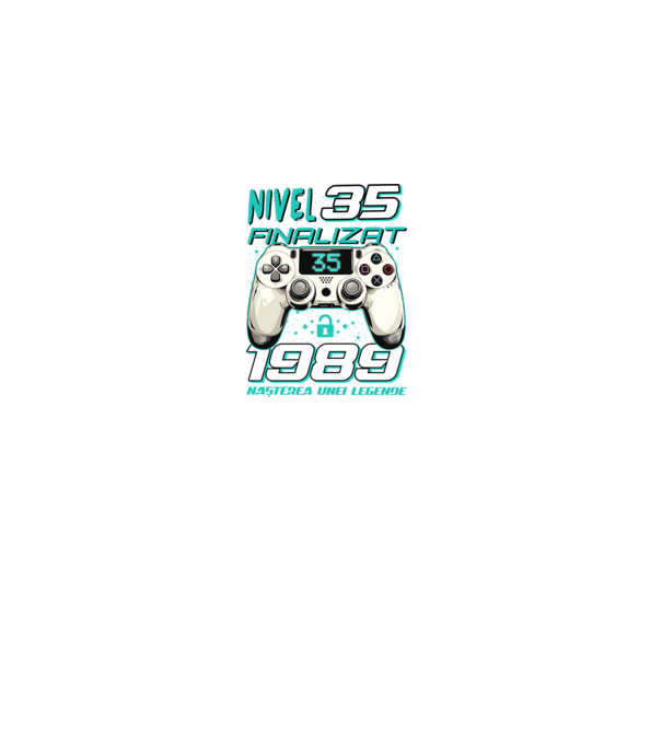 Nivel finalizat 35 1990 model negru pe tricou
