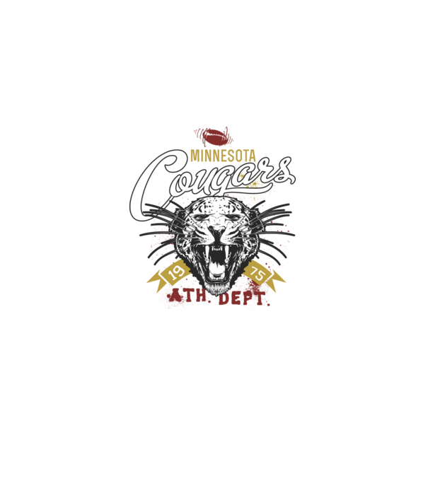 Minesota Cougars model negru pe tricou