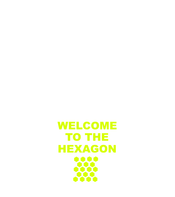 Welcome to the hexagon model roșu pe tricou