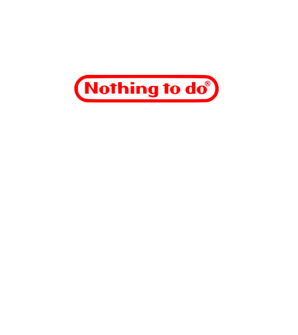 Nothing to do model alb pe tricou