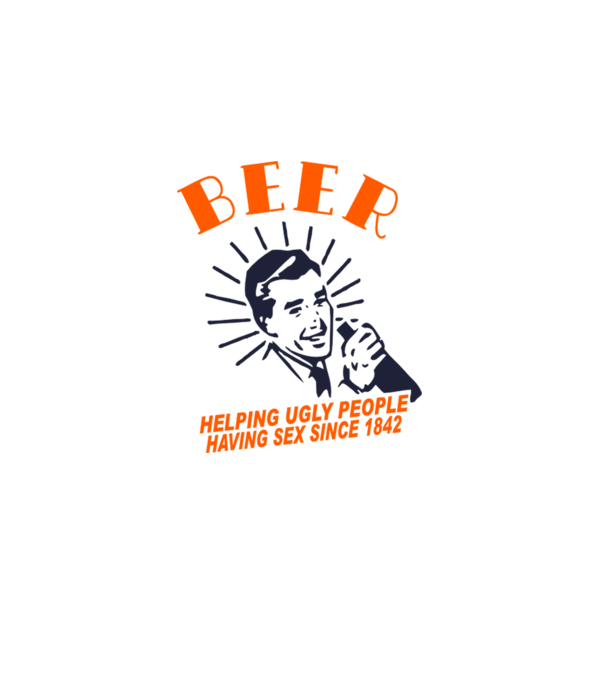 beeer model alb pe tricou