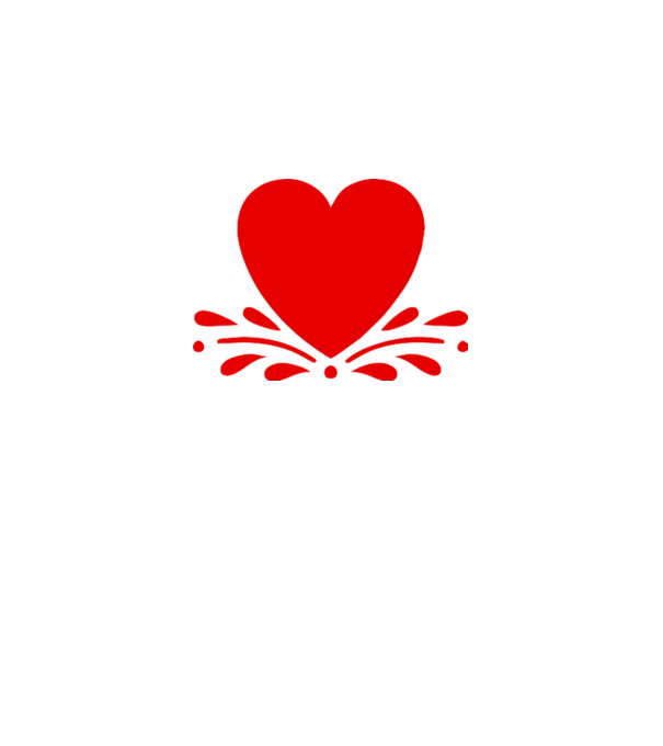inimă Valentine model albastru deschis pe tricou