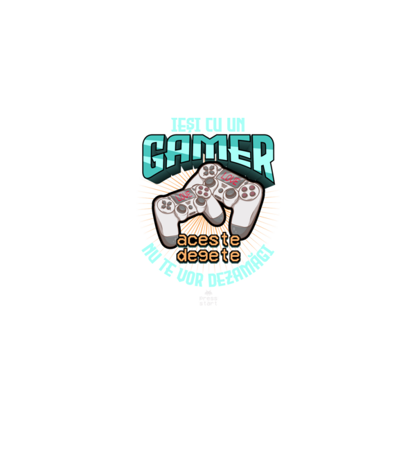 Ieși cu un gamer - aceste degete nu te vor dezamăgi model negru pe tricou