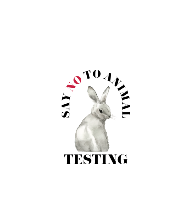 Say NO to animal testing model alb pe tricou