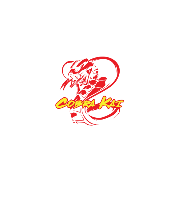cobra kai simple model negru pe tricou