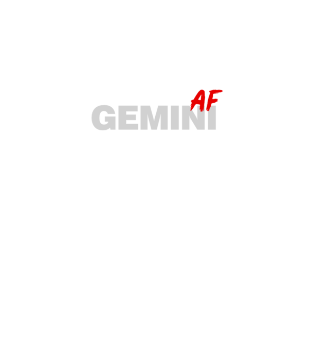 GEMINI as fuck model negru pe tricou