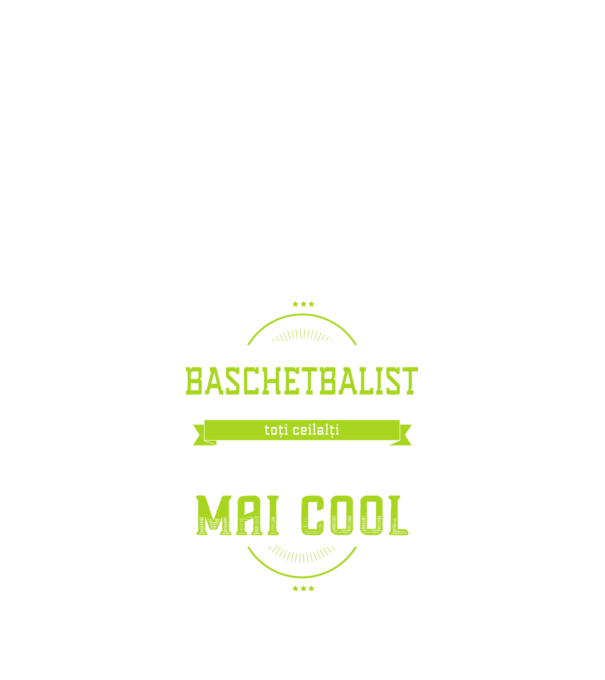 sunt baschetbalist, la fel ca toți ceilalți, dar mult mai cool model negru pe tricou