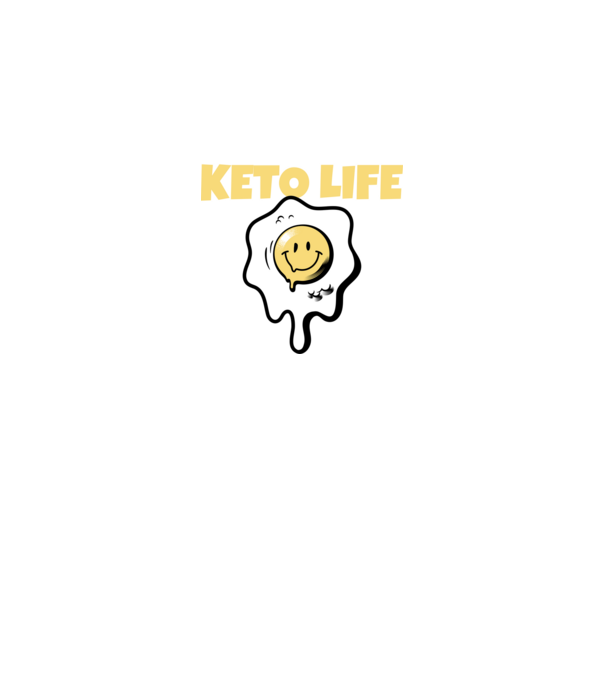 HAPPY KETO LIFE model negru pe tricou