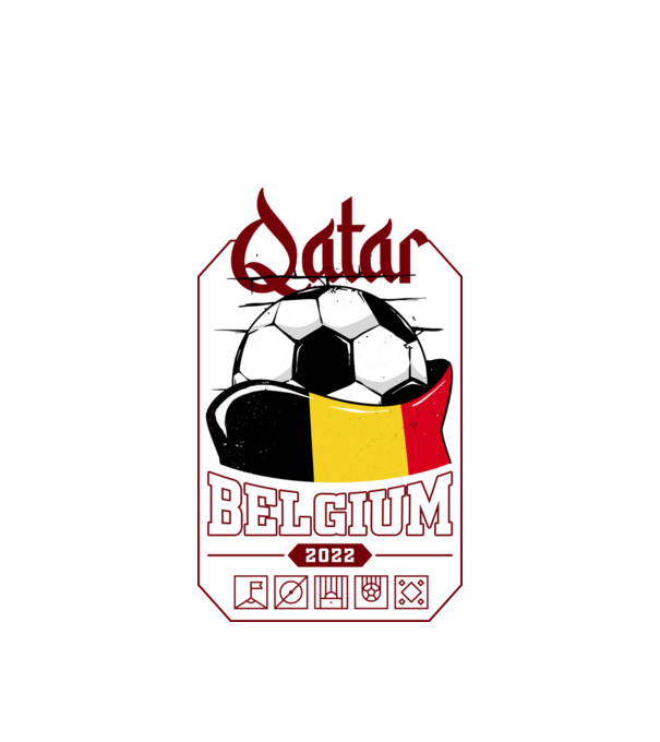 Qatar teams Belgium model alb pe tricou