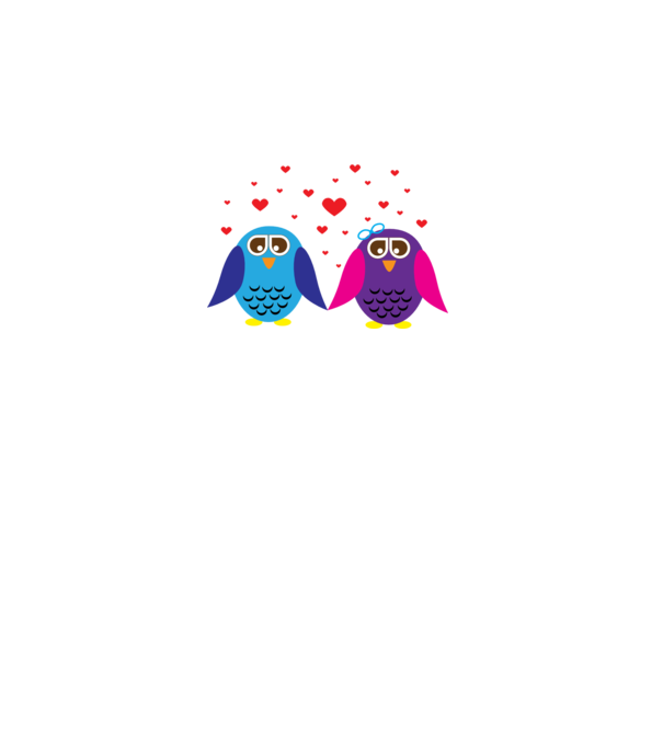 Owl Love model gri pe tricou