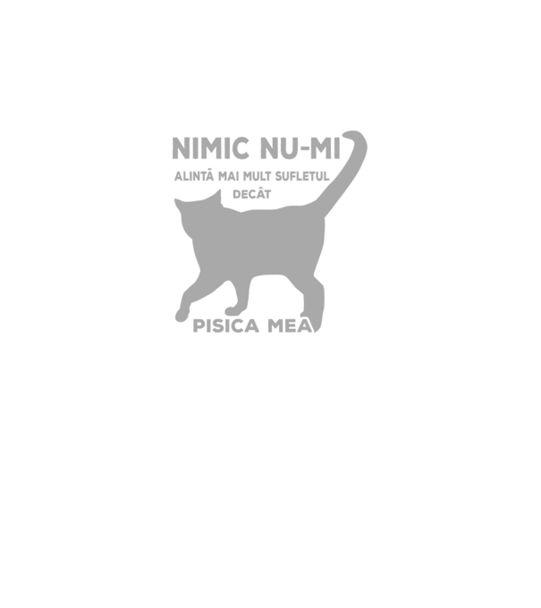 Nimic nu-mi alintă mai mult sufletul decât pisica mea model negru pe tricou