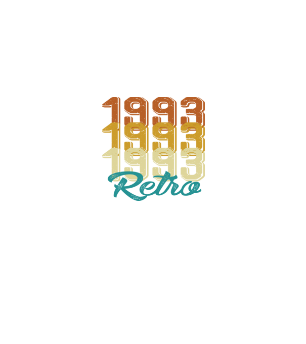 1993 retro model negru pe tricou