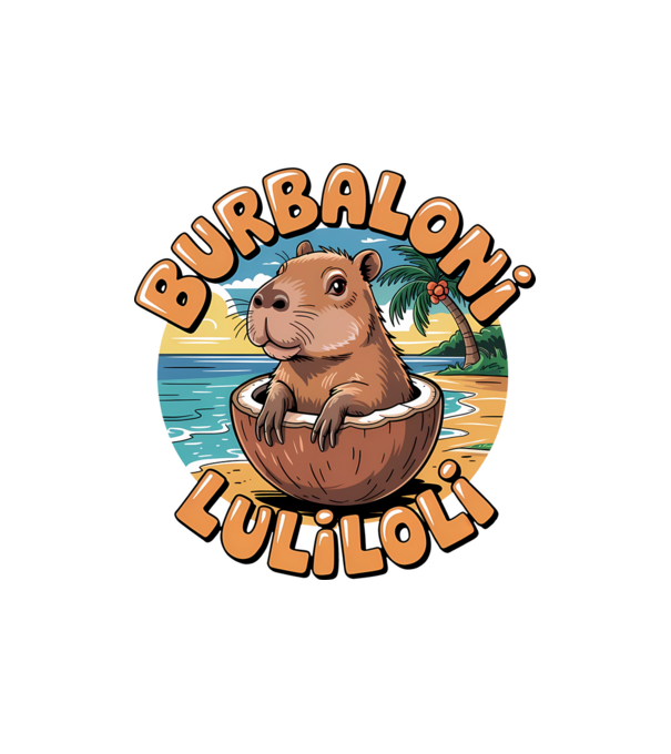 Burbaloni Luliloli model alb pe tricou