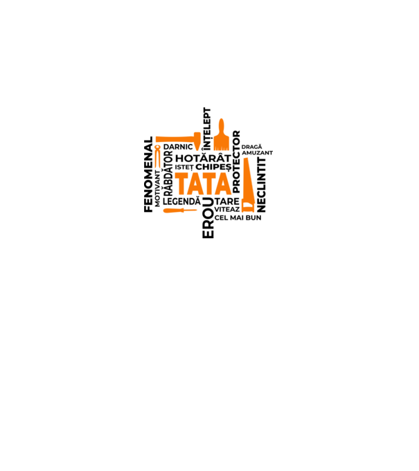 Acronimele tatălui model alb pe tricou