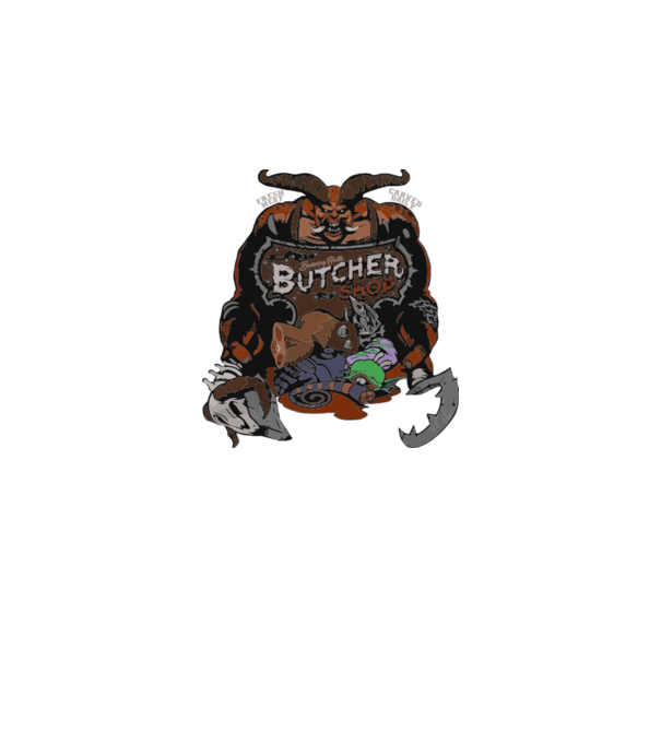 Heroes of the Storm - Butcher (snapsleek) model negru pe tricou