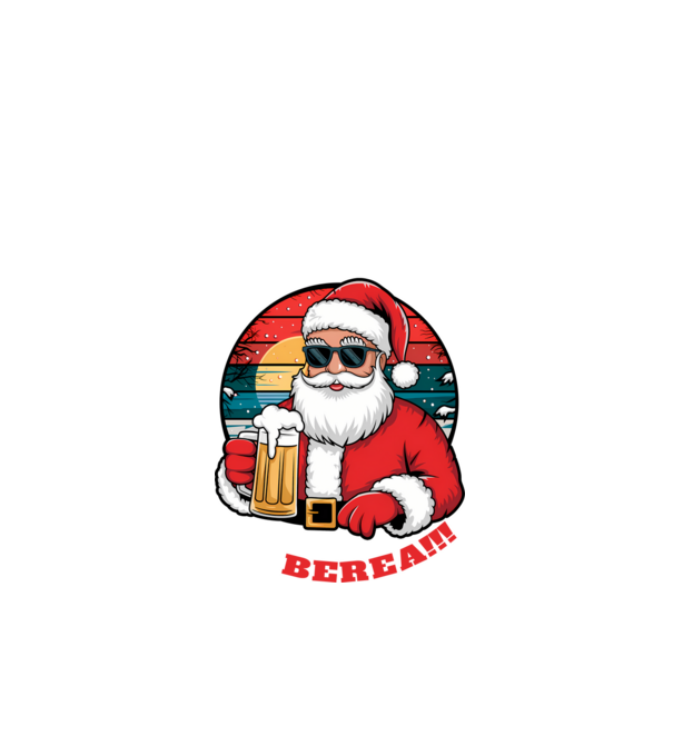 Ho ho ține mi berea! Negru model negru pe tricou