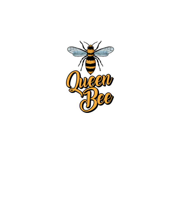 Queen Bee model gri pe tricou