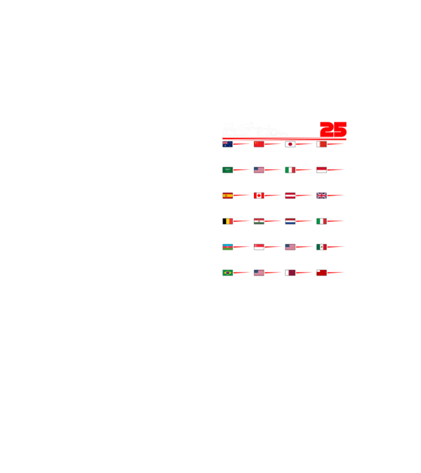 F1 calendar 2025 negru model galben neon pe tricou