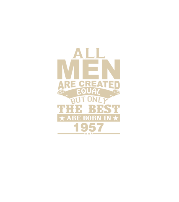 All men are created - 1957 model albastru închis pe tricou