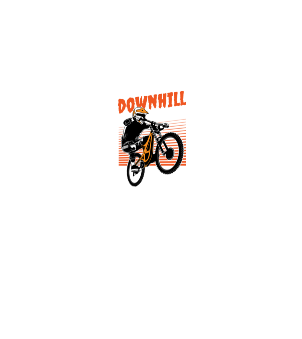 TR Downhill model negru pe tricou