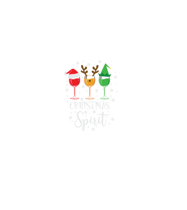 Christmas spirit wine model negru pe tricou