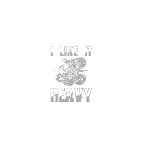 I like it heavy model negru pe tricou