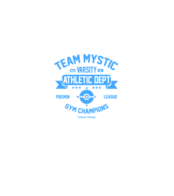 Mystic champions model negru pe tricou