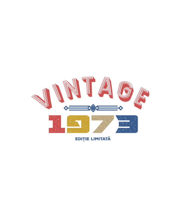 1973 Ediție limitată model alb pe tricou