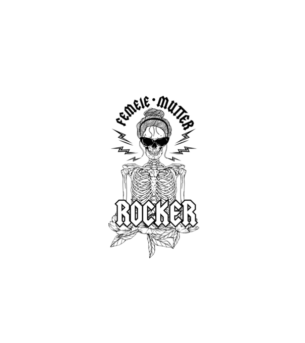 femeie - mutter - rocker model nisipiu pe tricou