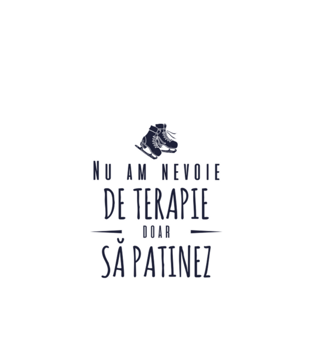 nu am nevoie de terapie doar să patinez model verde de măr pe tricou