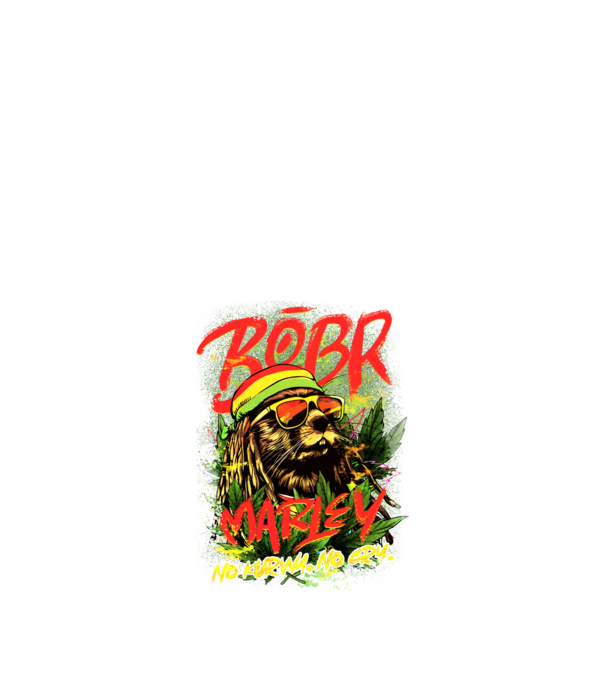 BÓBR MARLEY model negru pe tricou