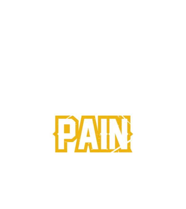 No Pain No Gain model alb pe tricou