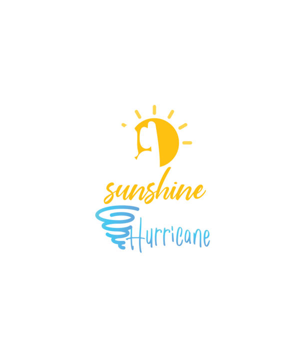 May Girls are Sunshine mixed with a little Hurricane model negru pe tricou