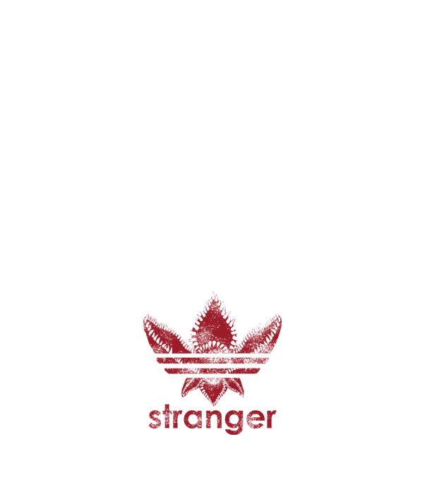 stranger things logo model negru pe tricou