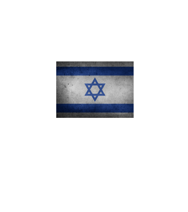 ISRAEL model albastru jeanși pe tricou