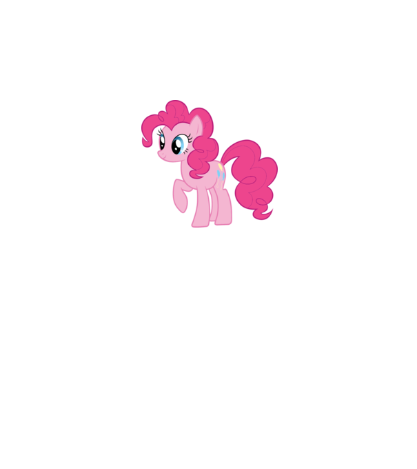 Pinkie Pie model alb pe tricou