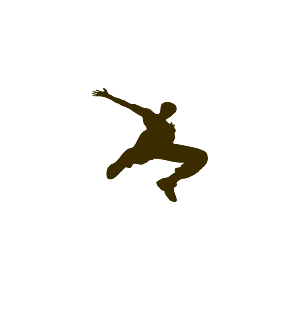 Logo Parkour model nisipiu pe tricou