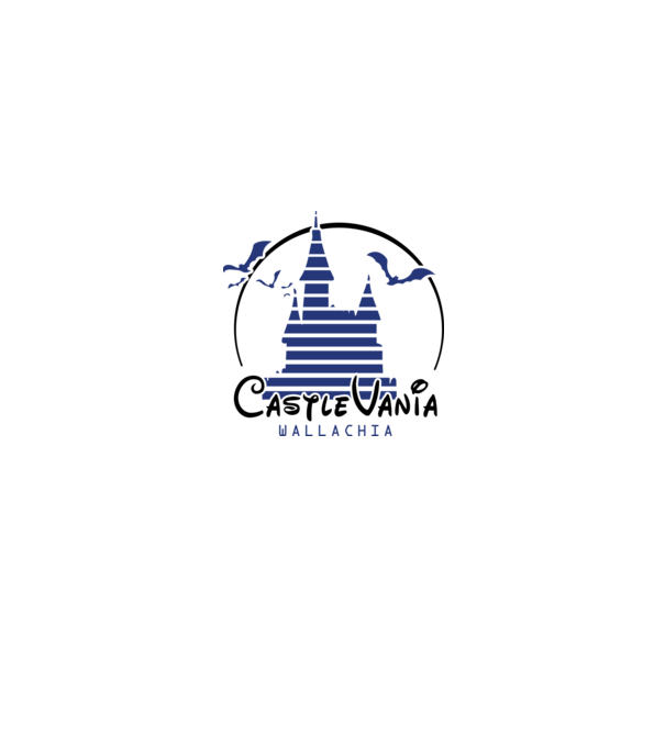 România CastleVania model alb pe tricou