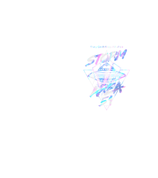 storm area 51 ufo holo model galben neon pe tricou