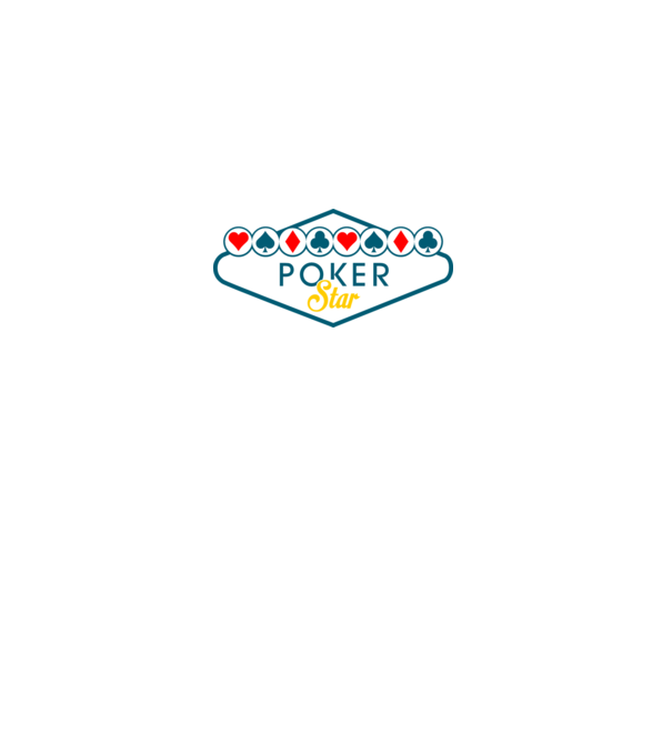 Star Poker model albastru închis pe tricou