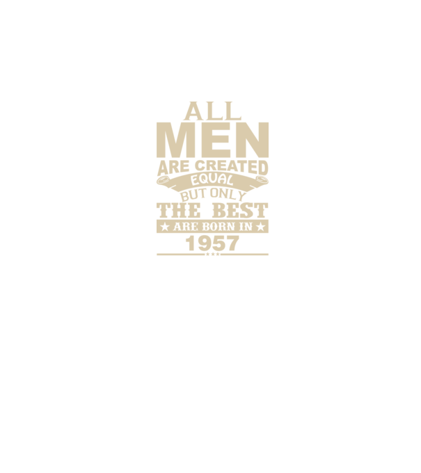 All men are created - 1957 model verde pe tricou