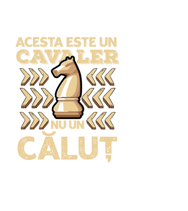 Acesta este un cavaler, nu un căluț model negru pe tricou