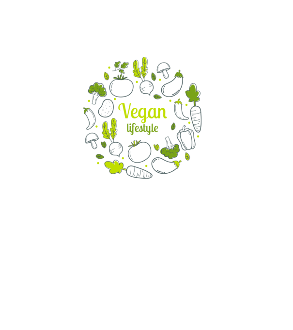 vegan lifestyle model alb pe tricou