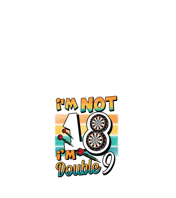 Darts Birthday 18 years old model alb pe tricou