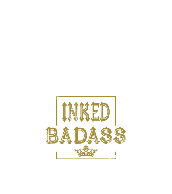 Inked Badass model negru pe tricou
