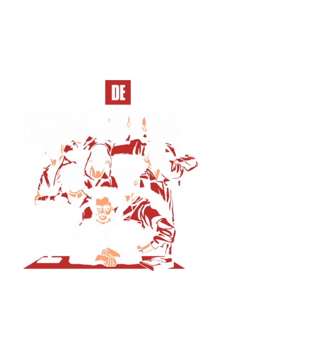 La casa de papel grupo model alb pe tricou