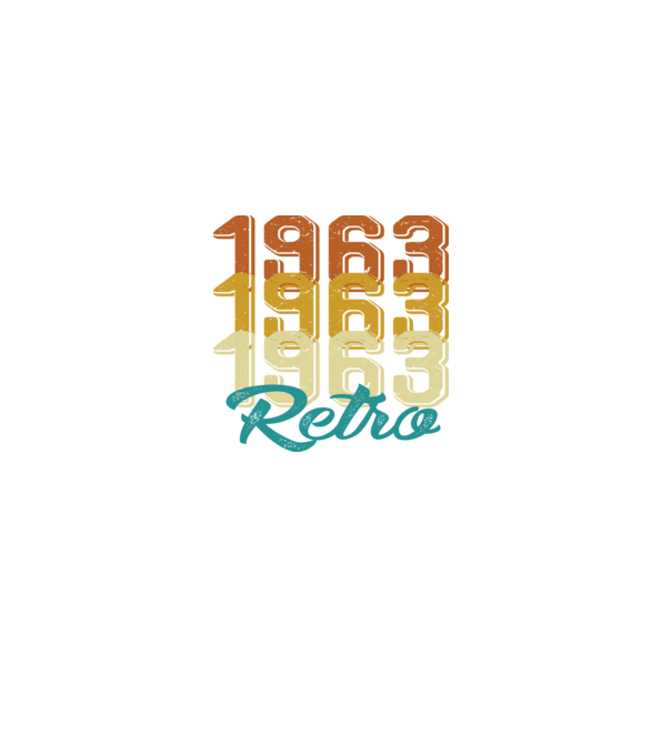 Retro 1963 model negru pe tricou