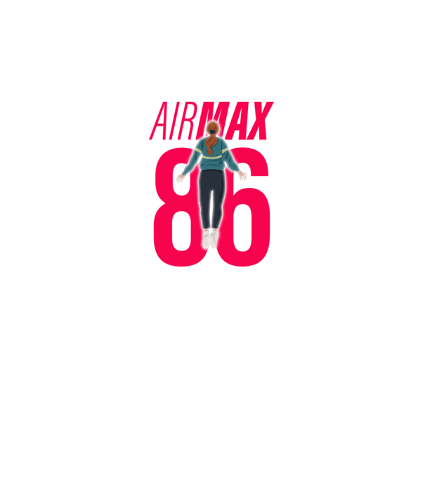 air max 86 stranger things model negru pe tricou