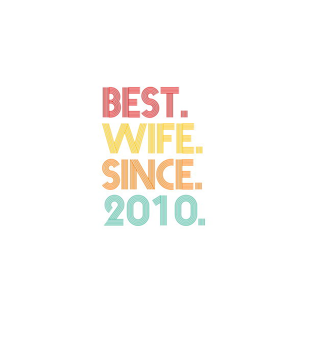 best wife since 2010 retro model negru pe tricou