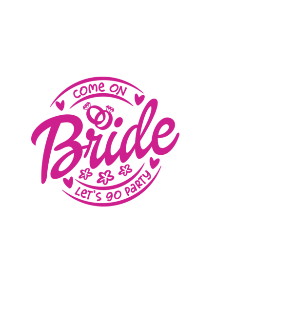 Bride Barbie lets go party model alb pe tricou